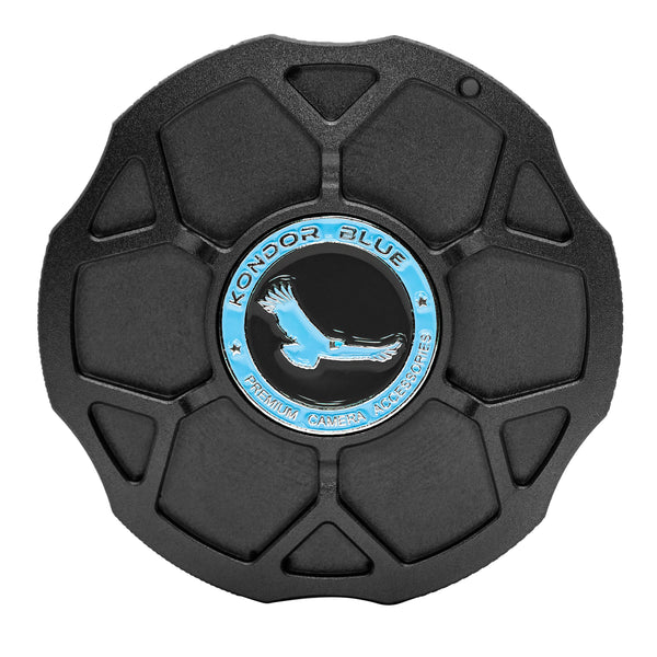 Kondor Blue Canon RF Cine Cap Metallgehäusekappe für Kameraobjektivanschluss (Raven Black)