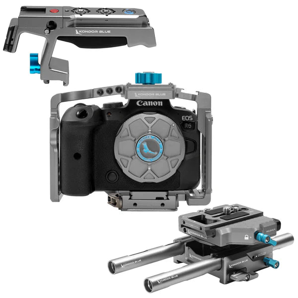 Kondor Blue Canon R5 Arca Base Rig MKII (R5/R6/R) (Space Grey)