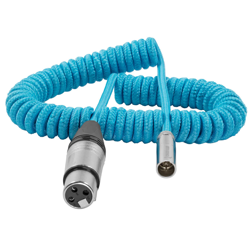 Kondor Blue Coiled Mini XLR to XLR for C70 & BMPCC4K/6K (12"-24”)