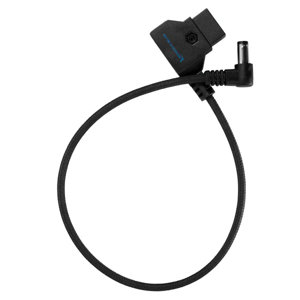 Kondor Blue 15" D-Tap auf DC rechtwinkliges gerades Kabel (5,5 x 2,5 mm) (Canon C70/Atomos) (Raven Black)