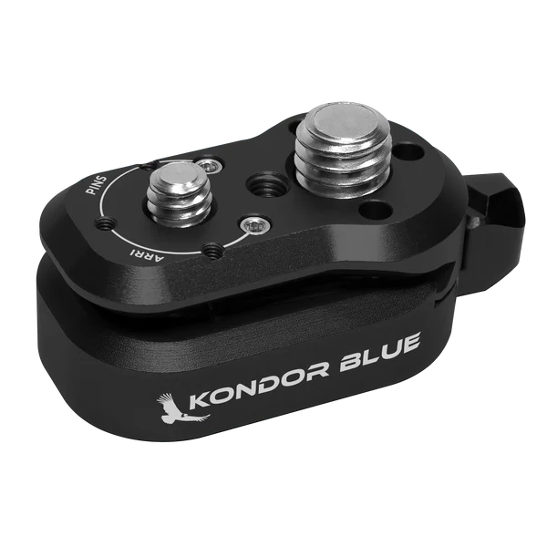 Kondor Blue Mini Lock Schnellwechselplatten für professionelle Kamera-Workflows (nur weiblicher Empfänger) (Raven Black)