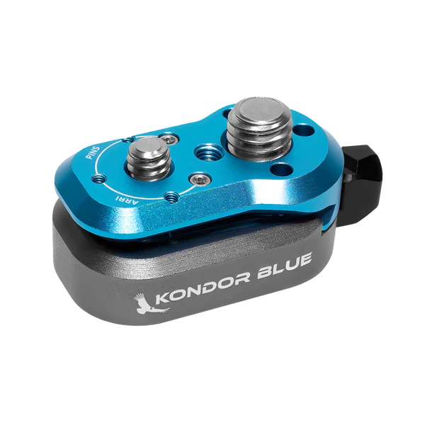 Kondor Blue Mini Lock Quick Release Plates for Professional Camera Workflows (Kondor Blue)