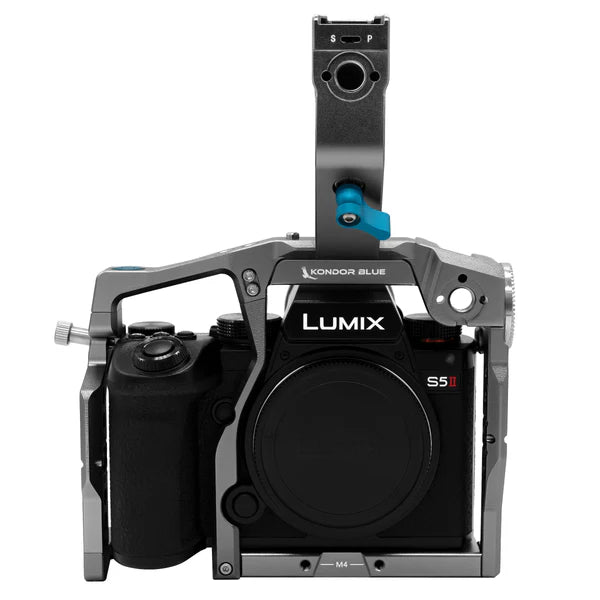 Kondor Blue PANASONIC LUMIX S5II/X CAGE (mit Griff oben / Space Grey)