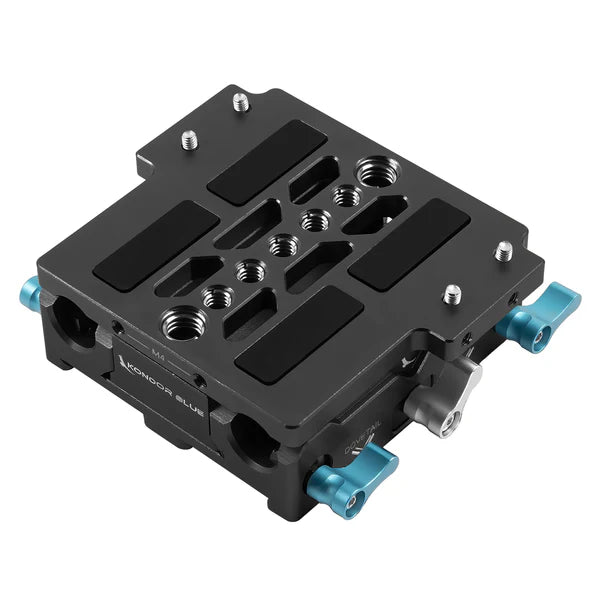 Kondor Blue LWS ARRI Bridge Plate für Kinokameras mit Riser für ARRI Alexa Mini (Raven Black)