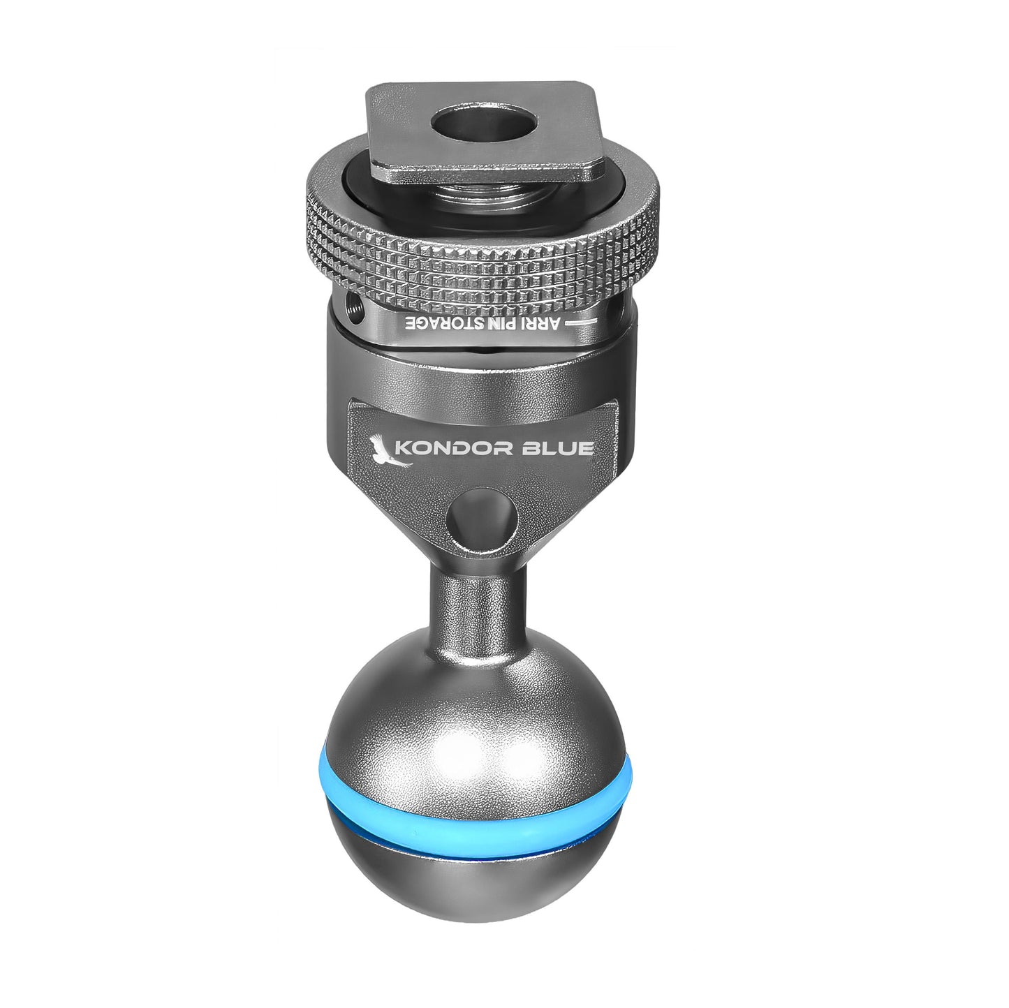 Kondor Blue Ball Head to Cold Shoe Mount for Magic Arms (Space Gray)