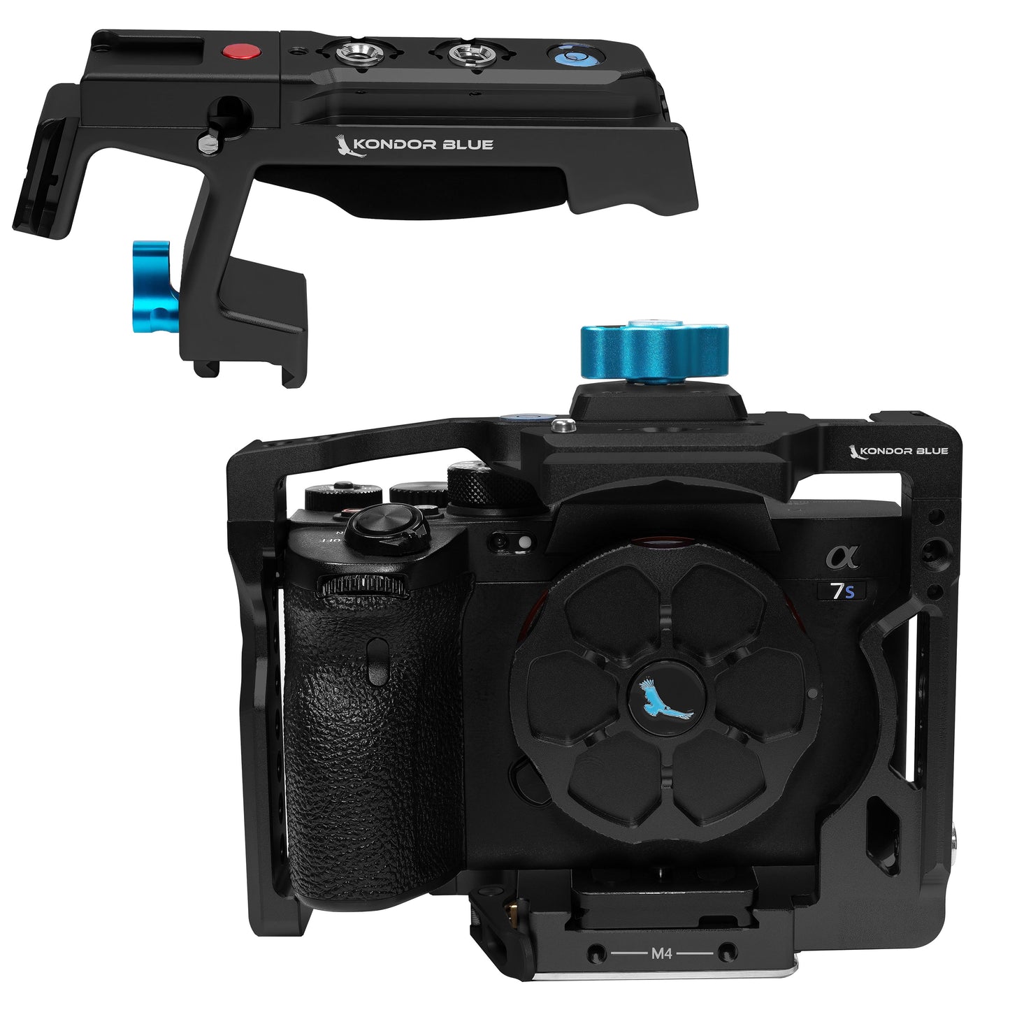 Kondor Blue Sony A7SIII Cage with Start-Stop Trigger Top Handle for A7 Series Cameras #1 Raven Black