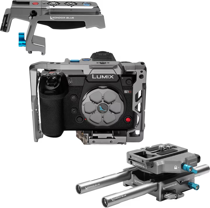 Kondor Blue Panasonic Lumix S1H Basis-Rig MKII (S1/S1R/S1H) (Rabenschwarz)
