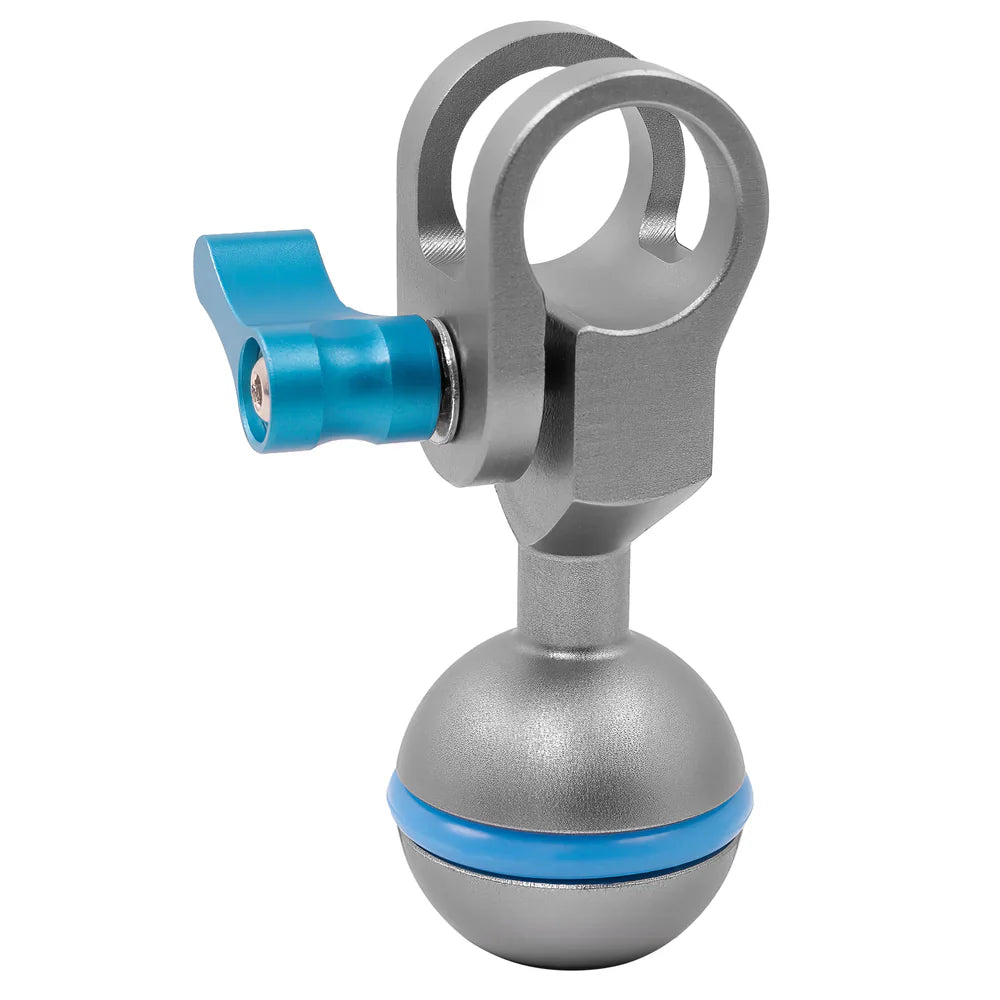 Kondor Blauer Kugelkopf auf 15-mm-Stangenklemme für Magic Arms (Space Grey)