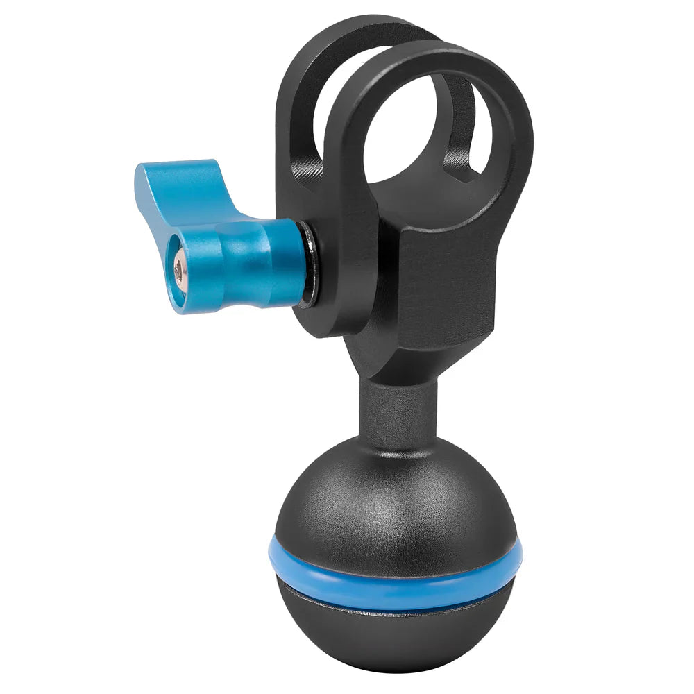 Kondor Blue Kugelkopf auf 15 mm Stangenklemme für Magic Arms (Raven Black)