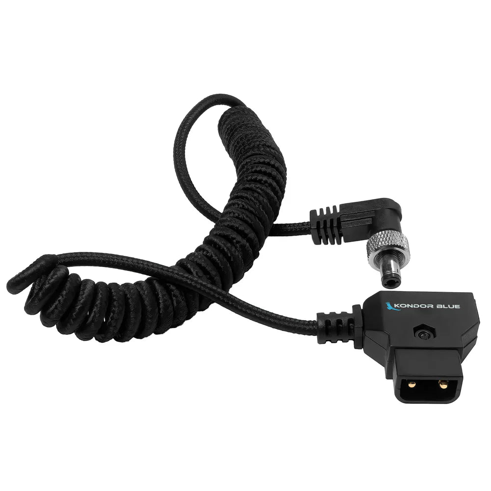 Kondor Blue Spiral-D-Tap auf verriegelbares rechtwinkliges DC-2,5-mm-Kabel (Amaran) (Raven Black)