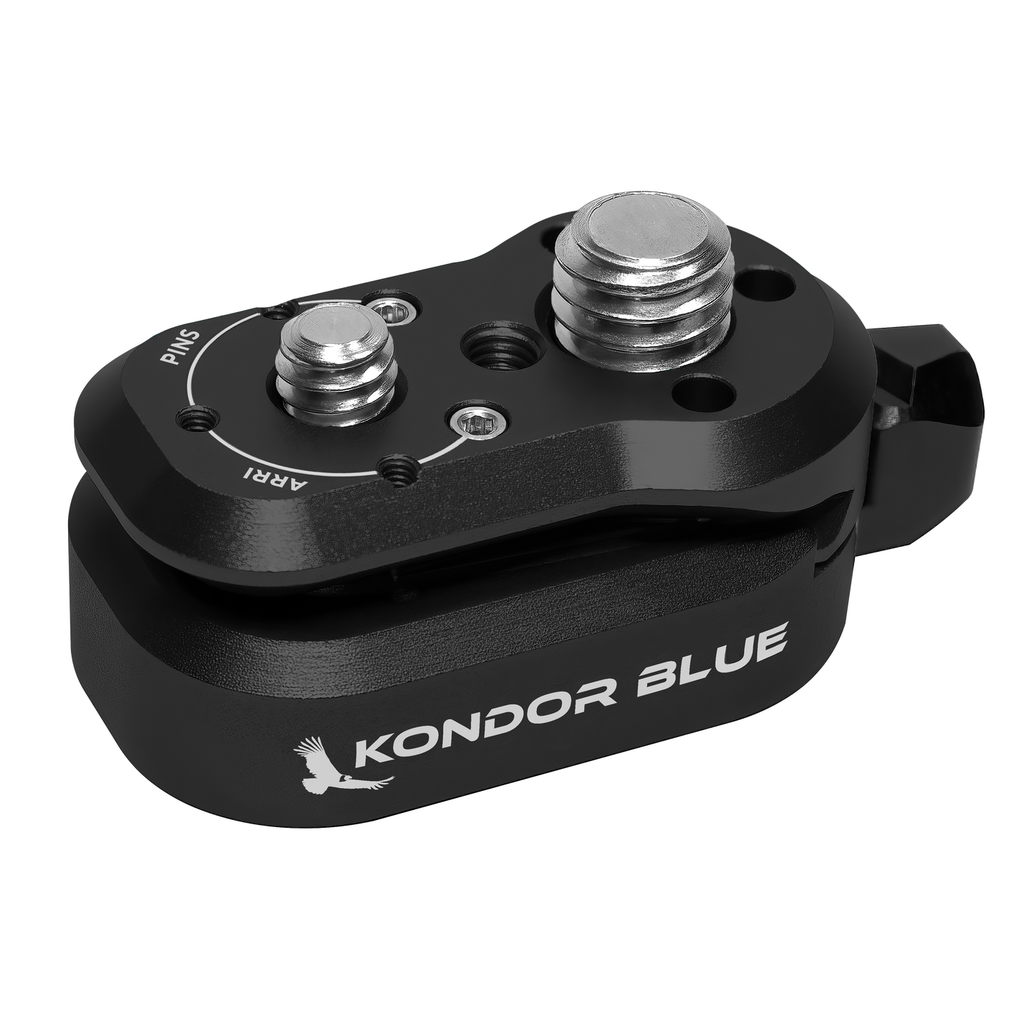 Kondor Blue Mini Lock Schnellwechselplatten für professionelle Kamera-Workflows (nur männliche Platte) (Raven Black)