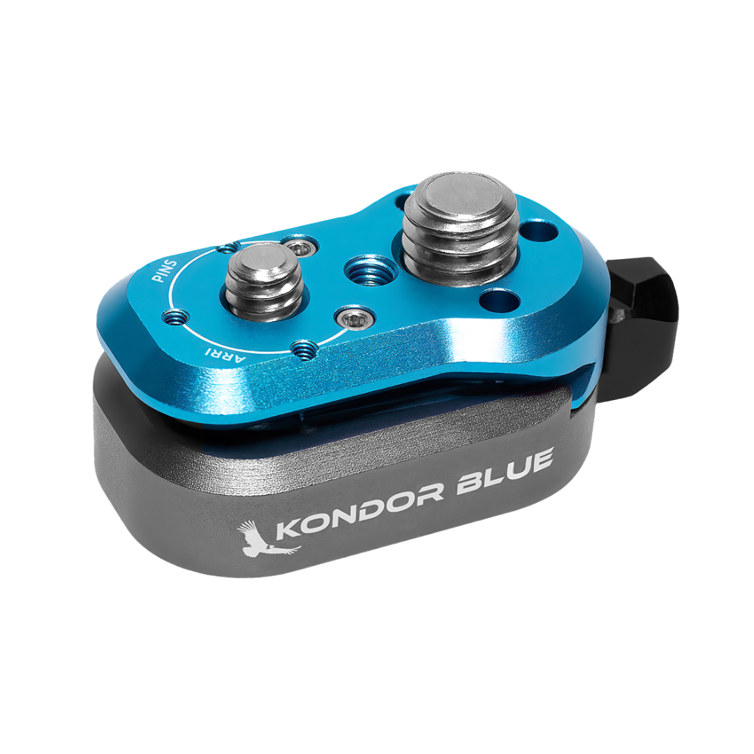 Kondor Blue Mini Lock Quick Release Plates for Professional Camera Workflows (Phoenix Orange)