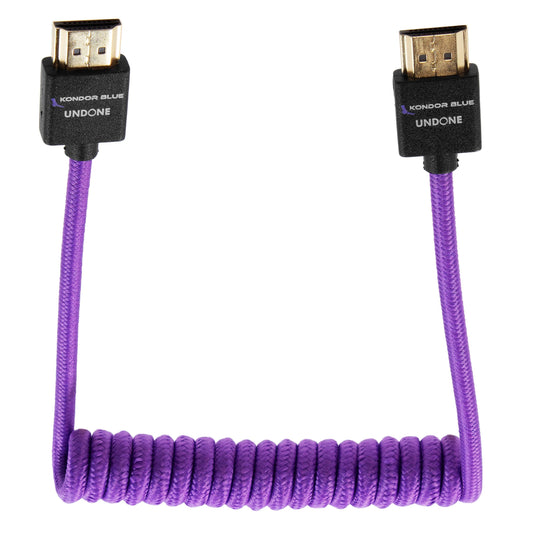 Kondor Blue Gerald Undone MK2 Voll-HDMI-Kabel 12"-24" gewickelt (lila)