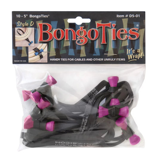 Bongo Ties 10pc. Style D Pink “Flamingo”