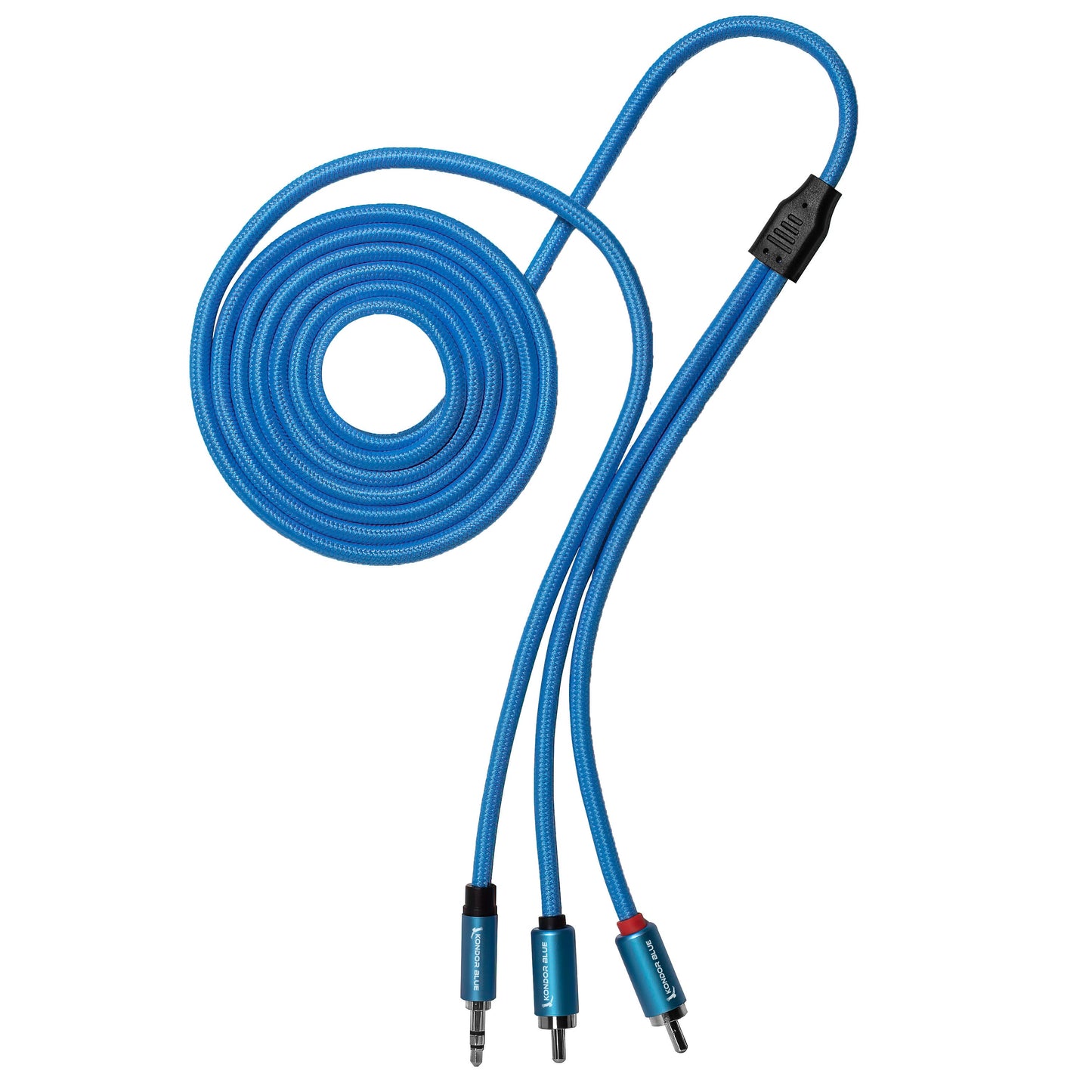 Kondor Blue 6FT Dual-Cinch-Stecker auf 3,5-mm-Stereo-Mini-TRS-Audiokabel
