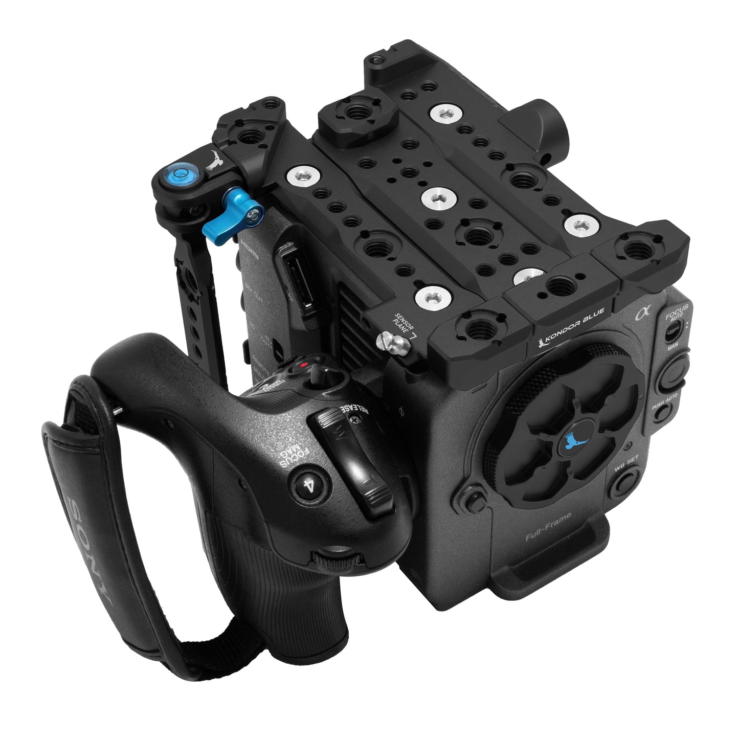 Kondor Blue Sony FX6 Cage (15-mm-Zubehör-NATO-Schiene) (Raven Black)