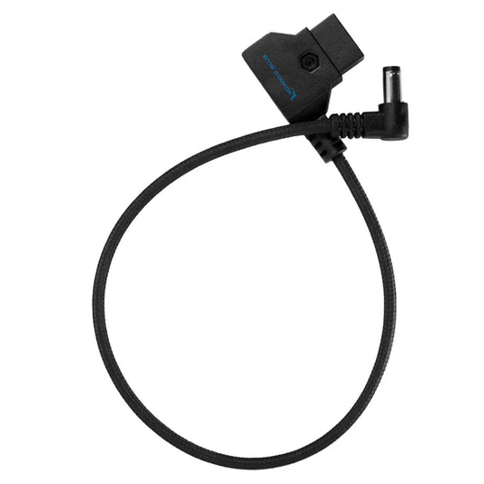 Kondor Blue 15" D-Tap auf DC rechtwinkliges gerades Kabel (5,5 x 2,5 mm) (Canon C70/Atomos) (Raven Black)