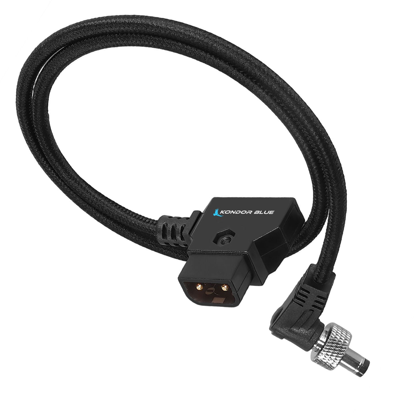 Kondor Blue 18" D-Tap to Locking DC Power Cable (Raven Black)