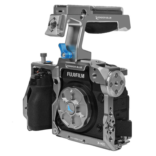 Kondor Blue Fujifilm XH2S Käfig mit Griff oben (Space Grey)