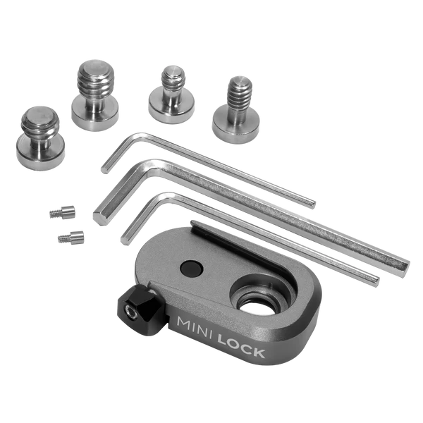 Kondor Blue Mini Lock Schnellwechselplatten für professionelle Kamera-Workflows (nur weiblicher Empfänger) (Space Grey)