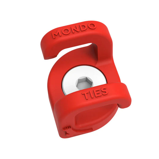 Kondor Blue 501 Mondo Ties XL Cable Management Clips for Cameras (3/8") (Cardinal Red)