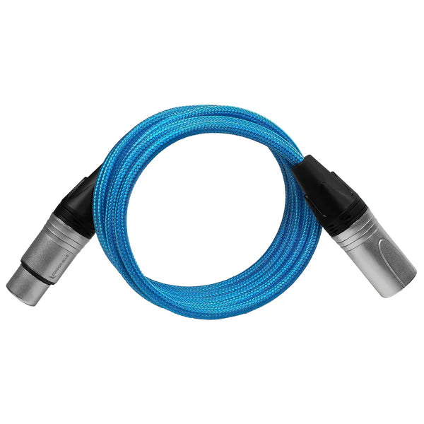 Kondor Blue Male XLR auf Female XLR Audiokabel für professionellen, ausgewogenen Klang (5 Fuß)