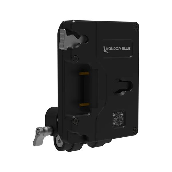 Kondor Blue Pro Gold Mount Batterieplatte mit schwenkbarem Stangenblock (Raven Black)
