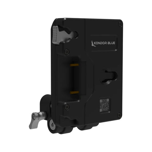 Kondor Blue Pro Gold Mount Batterieplatte mit schwenkbarem Stangenblock (Raven Black)