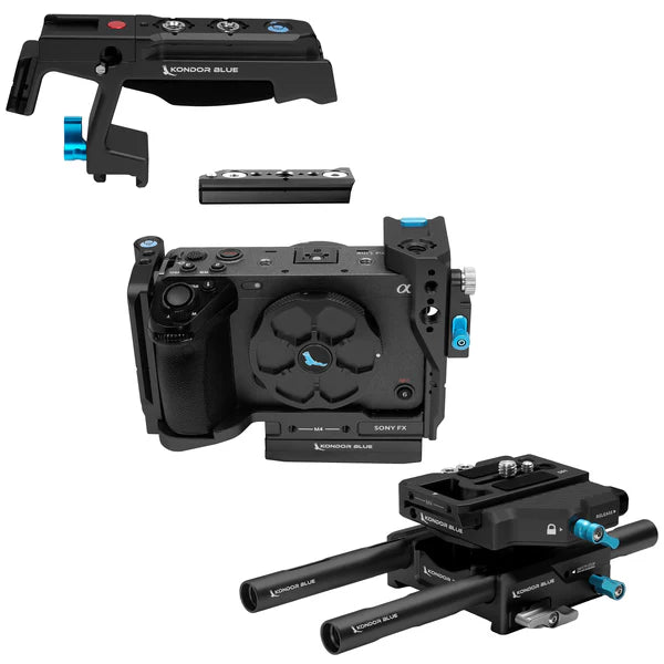 Kondor Blue Sony FX3/FX30 Basis-Rig MKII (Rabenschwarz)