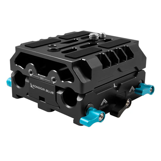 Kondor Blue LWS ARRI Bridge Plate für Kinokameras mit Riser für RED KOMODO (Raven Black)