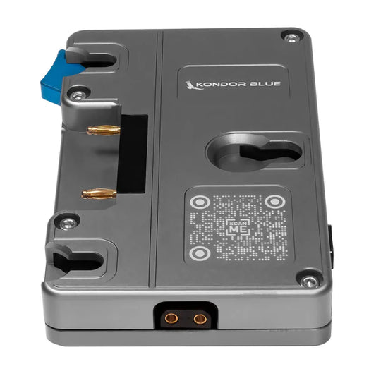 Kondor Blaue Blackmagic URSA Mini Akkuplatte (Goldhalterung) ( Grau)