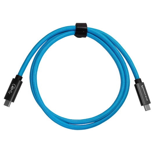 Kondor Blue THUNDERBOLT 4 USB 4.0 TYPE C CABLE BLAZING 40G SPEEDS 5A 100W - Straight 3FT