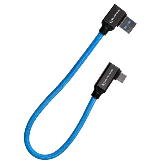 Kondor Blue 12 Zoll USB-C auf USB-A rechtwinklig auf rechtwinklig