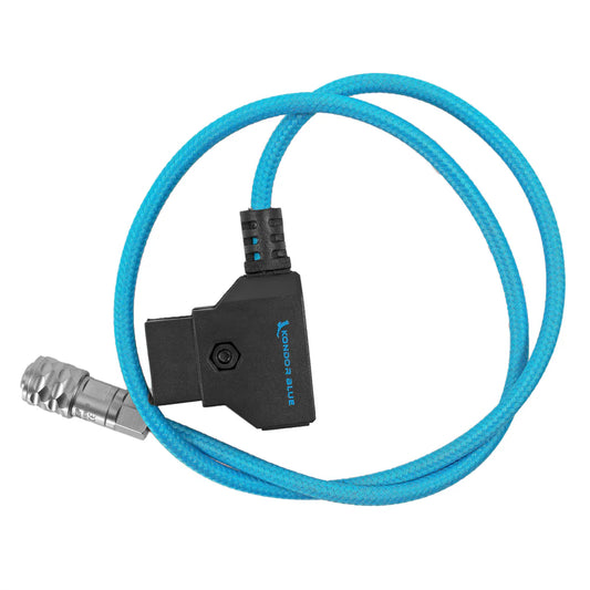 Kondor Blue D-Tap to BMPCC 4K 6K Power Cable for Blackmagic Pocket Cinema Camera 4K P-Tap 20" - Blue