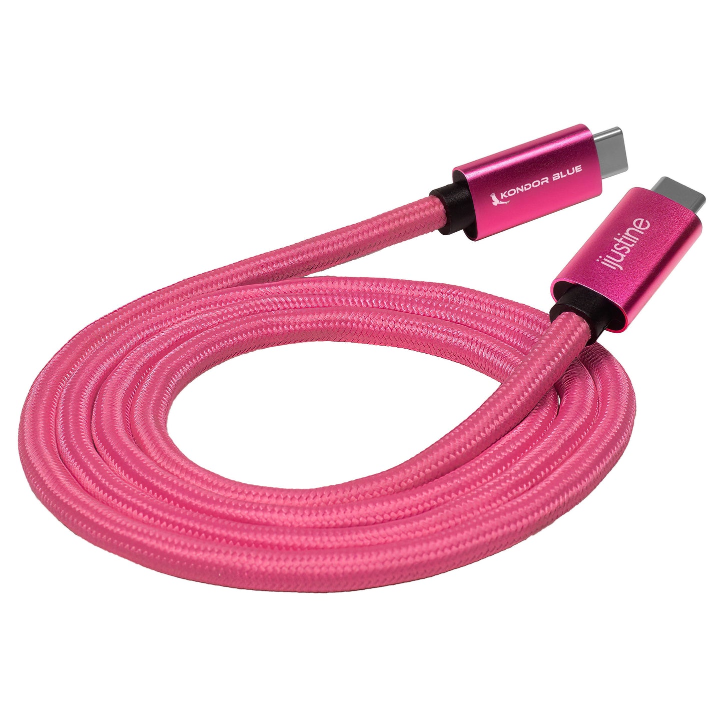 Kondor Blue iJustine Pink Thunderbolt 4 USB 4.0 Typ C 8K-Kabel Blazing 40G Geschwindigkeiten 240 W