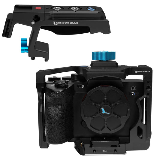 Kondor Blue Sony A7SIII Cage with Start-Stop Trigger Top Handle for A7 Series Cameras #1 Raven Black