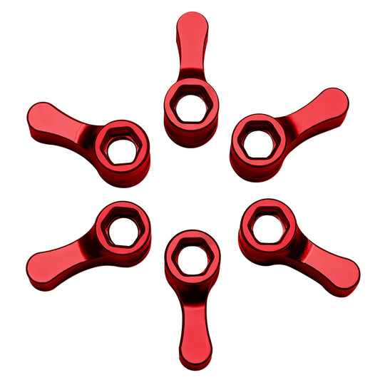 CARDINAL RED KNOB PACK - 6 pack