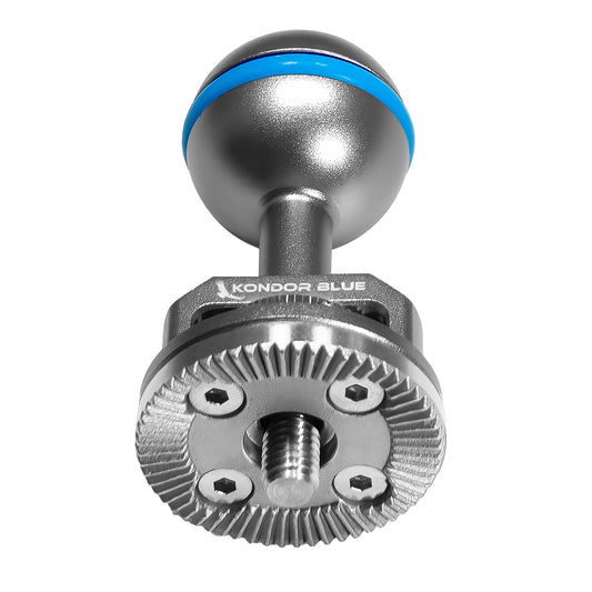 Kondor Blue Ball Head zu ARRI Rosette für Magic Arms (Raven Black)