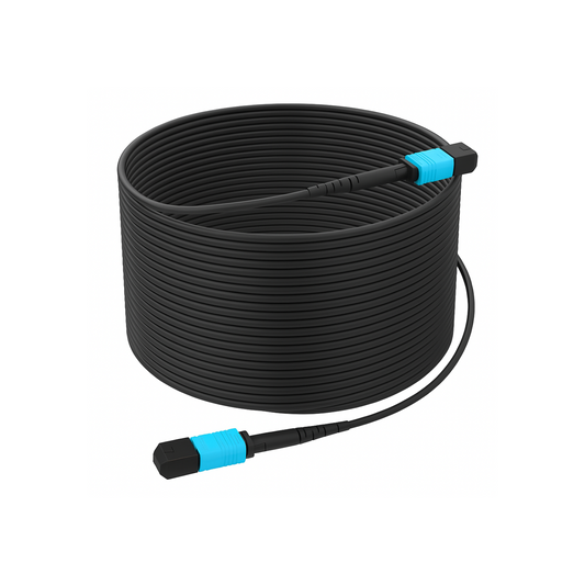 Kondor Blue Fletch Fiber Armored Cable OM3 MPO (300 Feet)